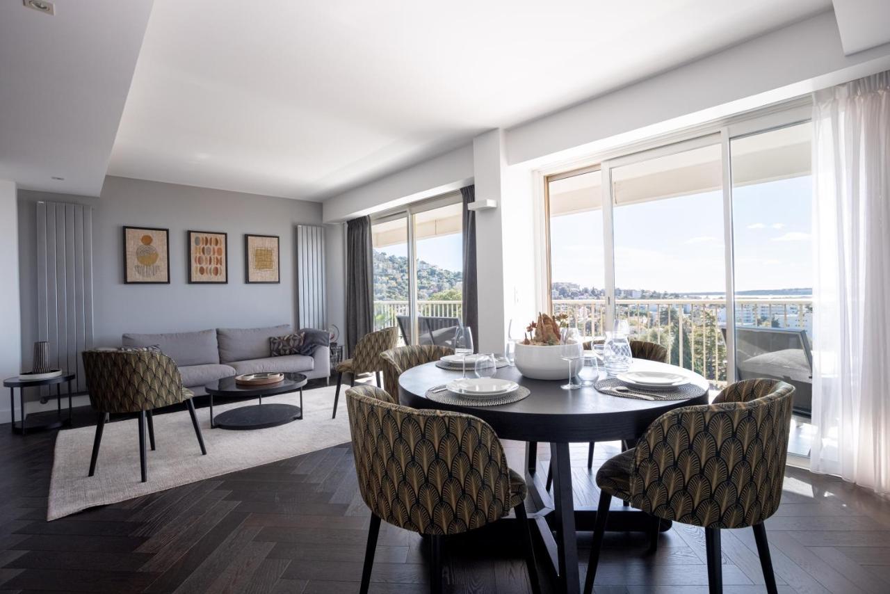 Cannes Panorama - Piscine, Vue Mer, Parking, Clim 외부 사진