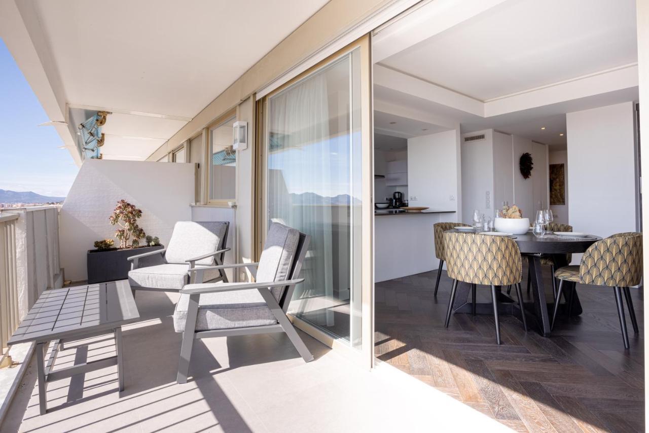 Cannes Panorama - Piscine, Vue Mer, Parking, Clim 외부 사진